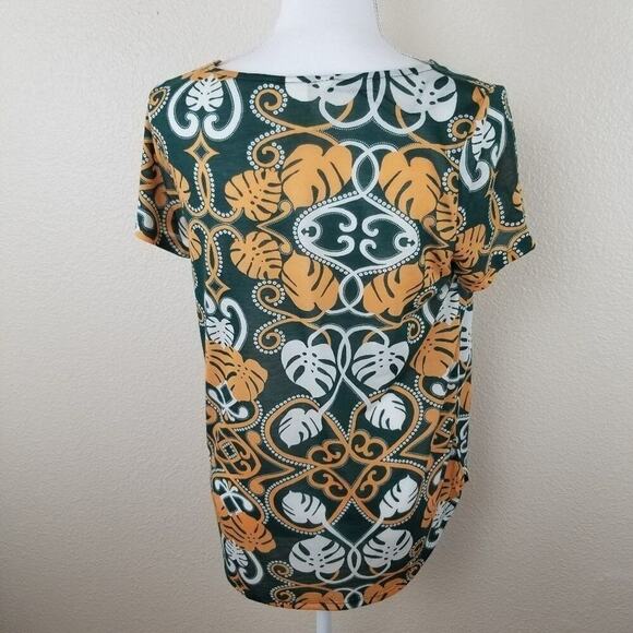 H&M Conscious Monstera Leaves Pullover Top Medium (2689) - Picture 2 of 6